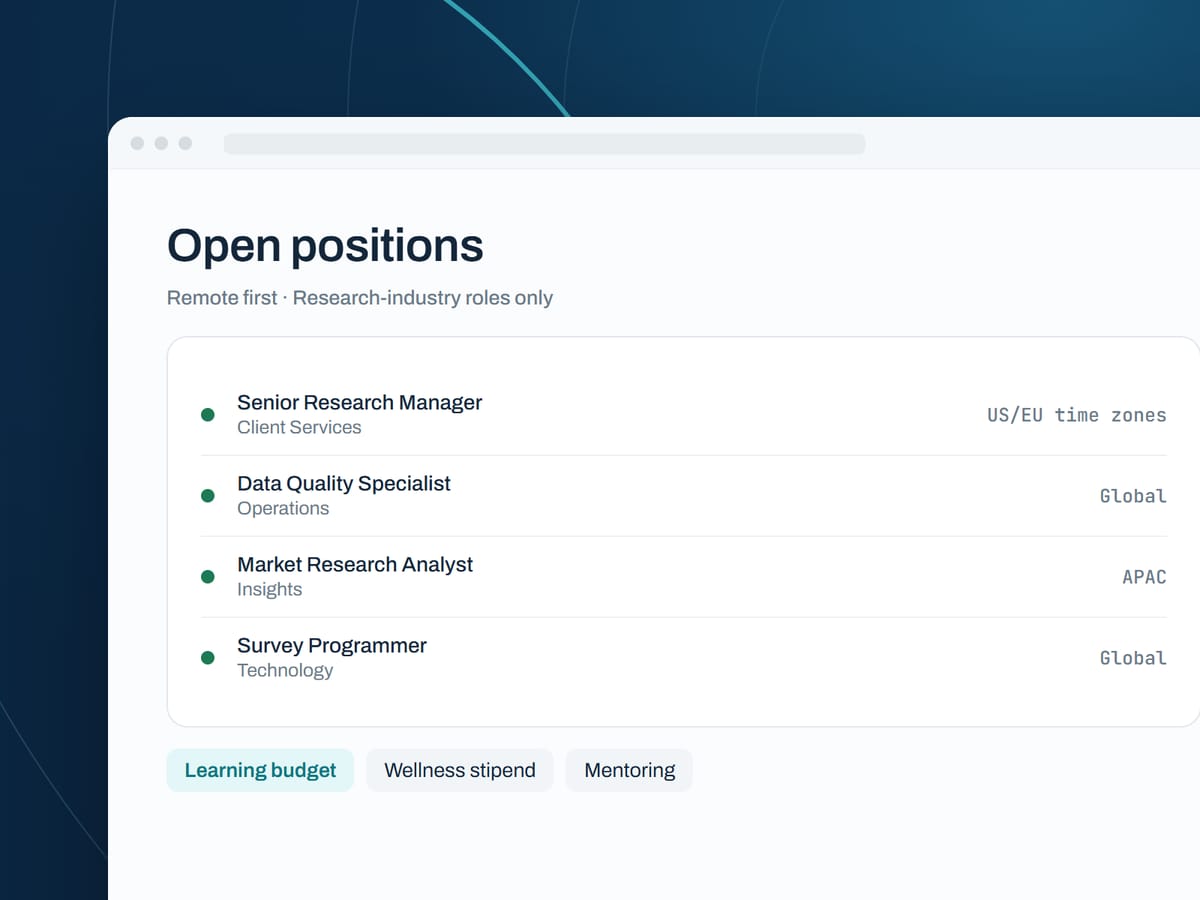 Open remote positions at Universal Insights